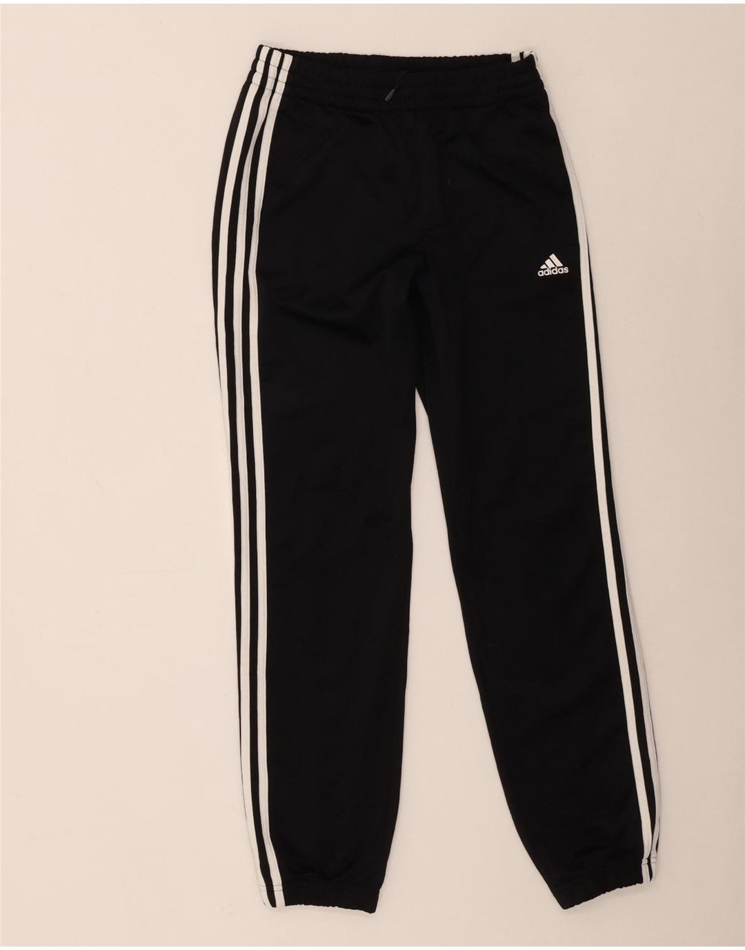 Adidas Boys Tracksuit Trousers Joggers 12-13 Years Black Polyester