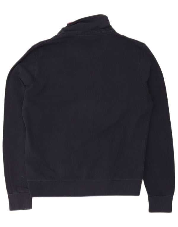 Arena Womens Tracksuit Top Jacket UK 14 Medium Navy Blue Colourblock
