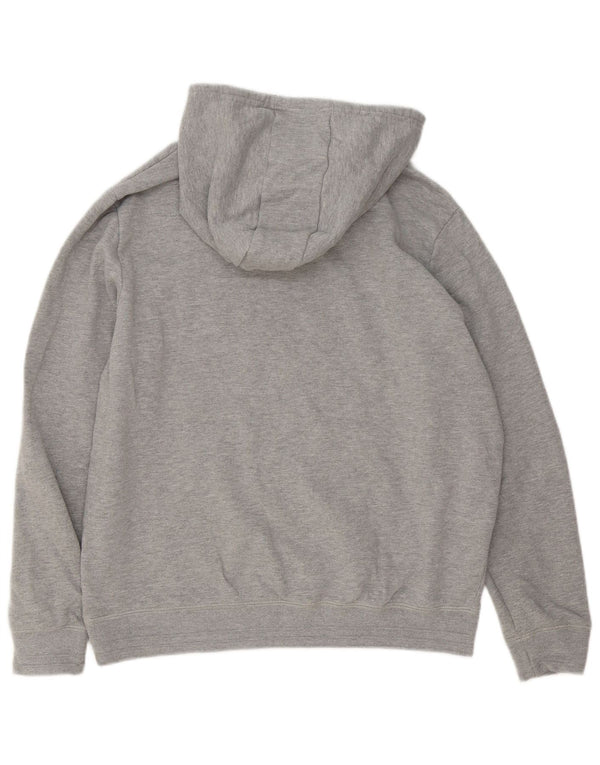 Penguin Mens Graphic Hoodie Jumper Large Grey Cotton