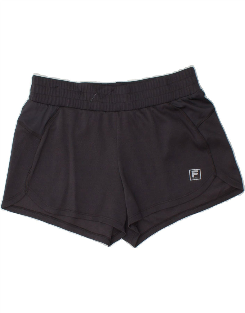 FILA Womens Sport Shorts UK 8 Small Grey Polyester Vintage Fila and Second-Hand Fila from Messina Hembry 