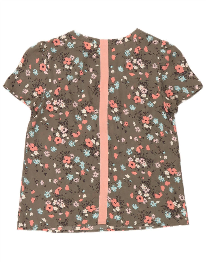 Oasis Womens Blouse Top UK 10 Small  Green Floral