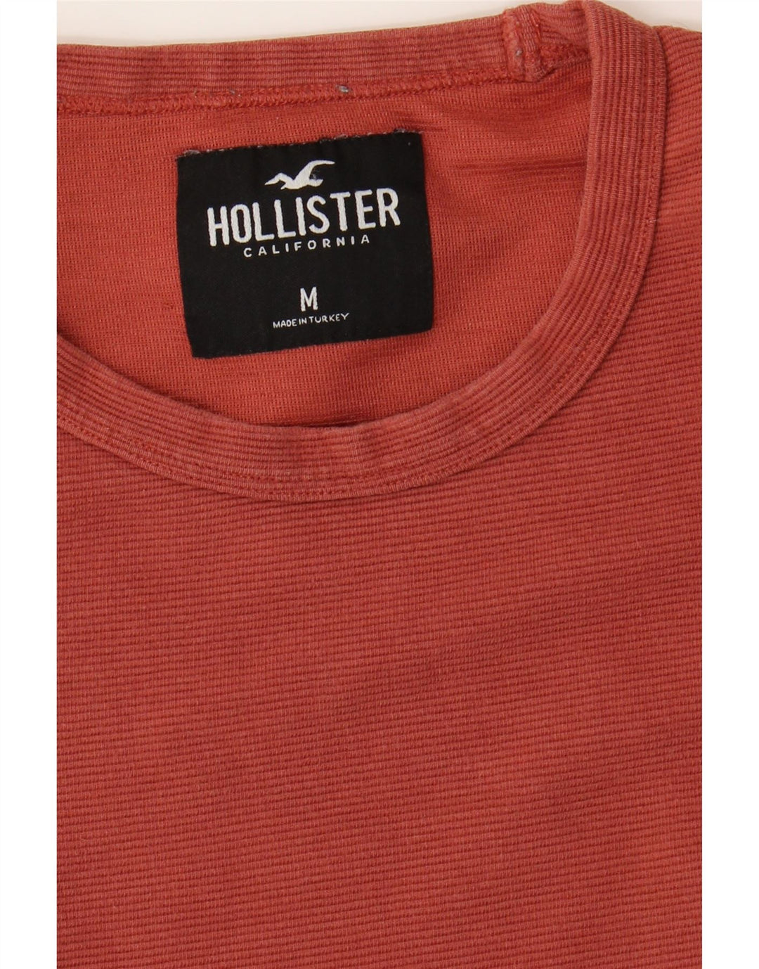 HOLLISTER Mens T-Shirt Top Medium Burgundy Cotton Vintage Hollister and Second-Hand Hollister from Messina Hembry 