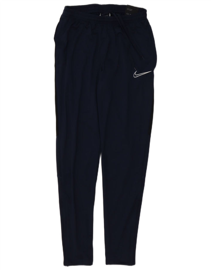 Nike Mens Dri Fit Standard Fit Tracksuit Trousers Small Navy Blue