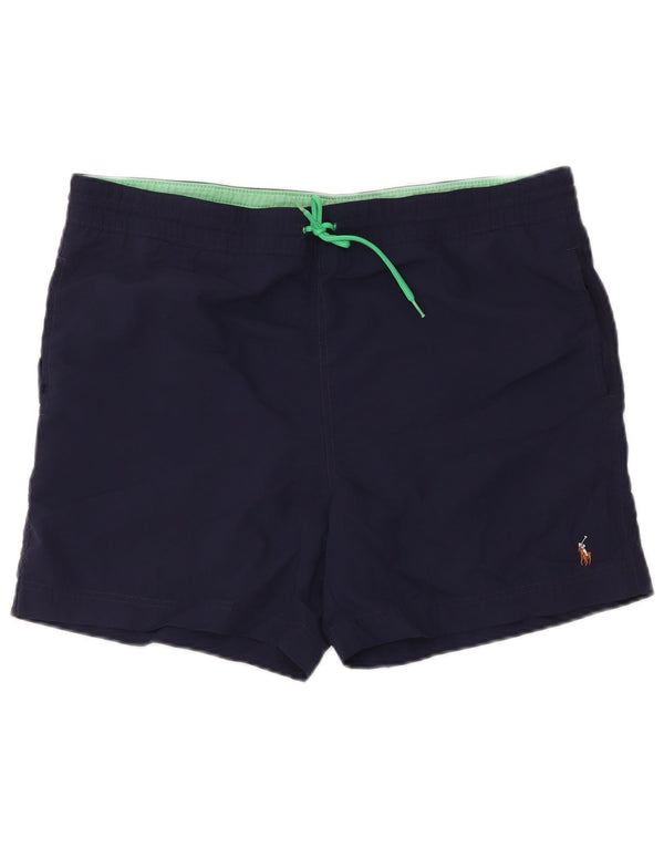 Polo Ralph Lauren Mens Swimming Shorts Medium Navy Blue Nylon