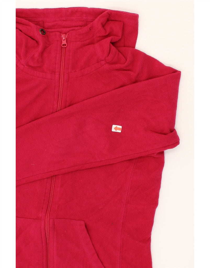 MOUNTAIN WAREHOUSE Womens Fleece Zip Hoodie Sweater UK 10 Small Pink Vintage Mountain Warehouse and Second-Hand Mountain Warehouse from Messina Hembry 