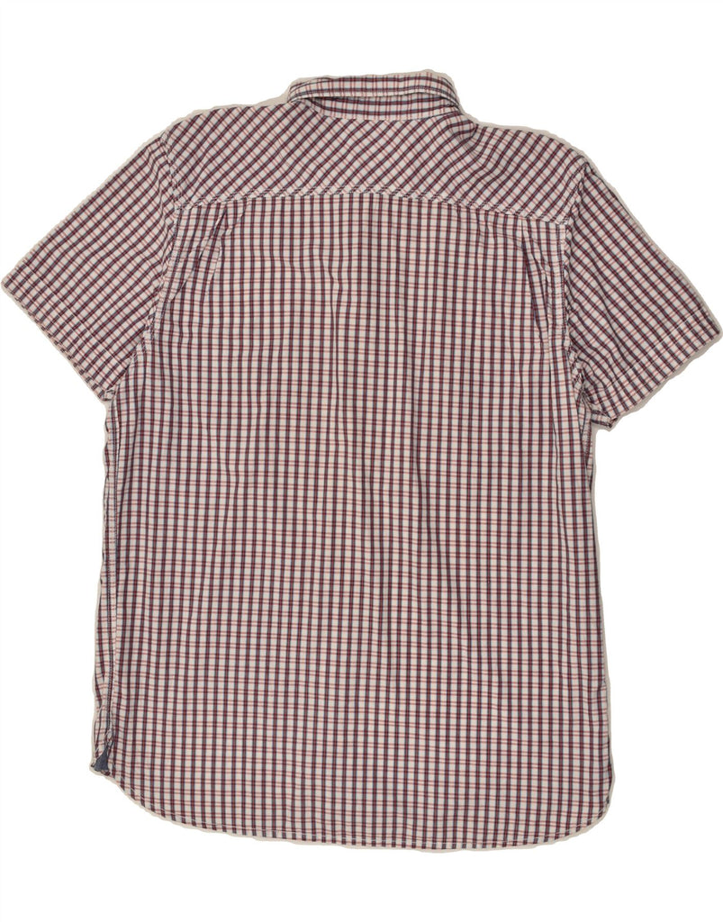 LEVI'S Mens Short Sleeve Shirt Large Red Check Cotton | Vintage Levi's | Thrift | Second-Hand Levi's | Used Clothing | Messina Hembry 