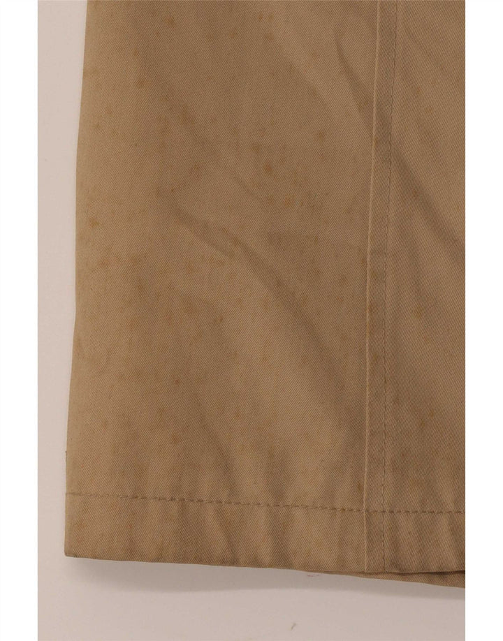 Dragon's Mens Double Breasted Raincoat UK 36 Small Beige Polyester