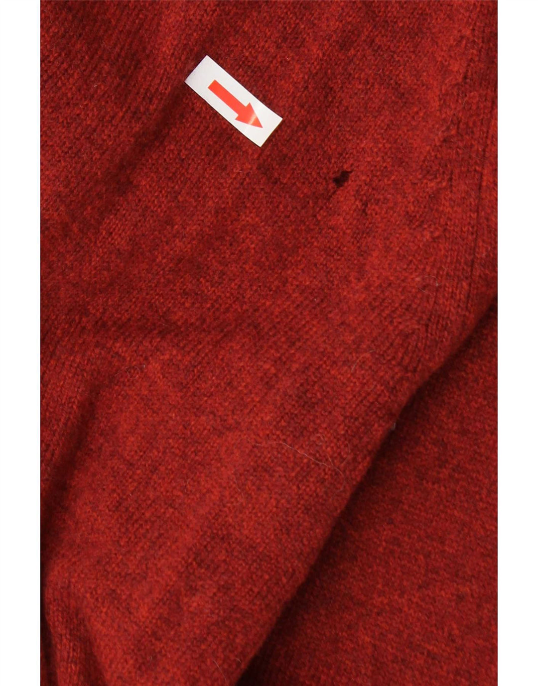 Marks & Spencer Mens Boat Neck Jumper Sweater Large Orange Wool