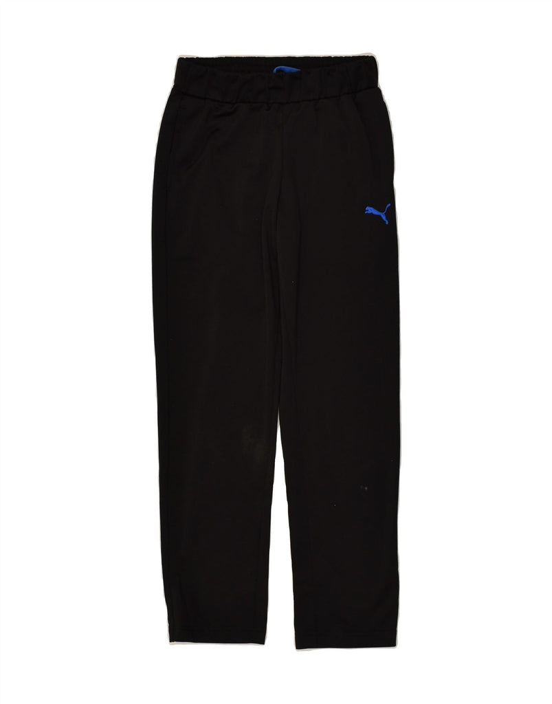 PUMA Boys Tracksuit Trousers 11-12 Years Black Polyester | Vintage Puma | Thrift | Second-Hand Puma | Used Clothing | Messina Hembry 