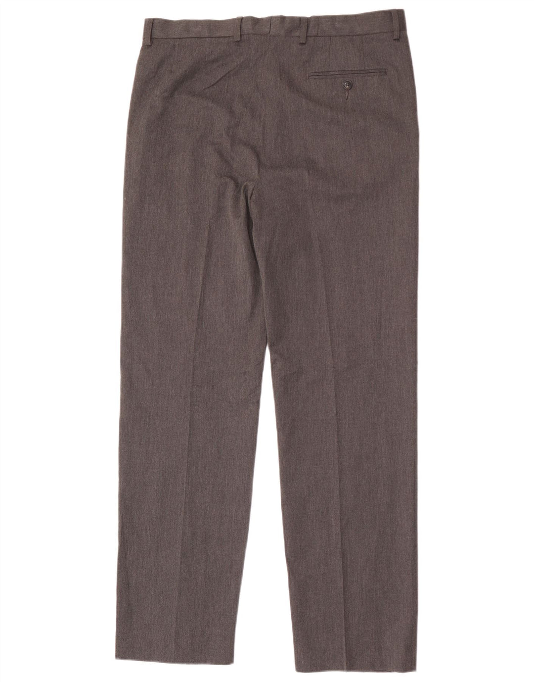 Marks & Spencer Mens Regular Fit Suit Trousers W34 L33 Grey Polyester