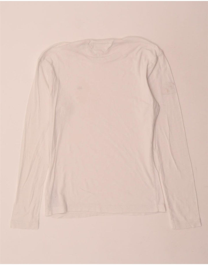 Tommy Hilfiger Mens Top Long Sleeve Medium White Cotton