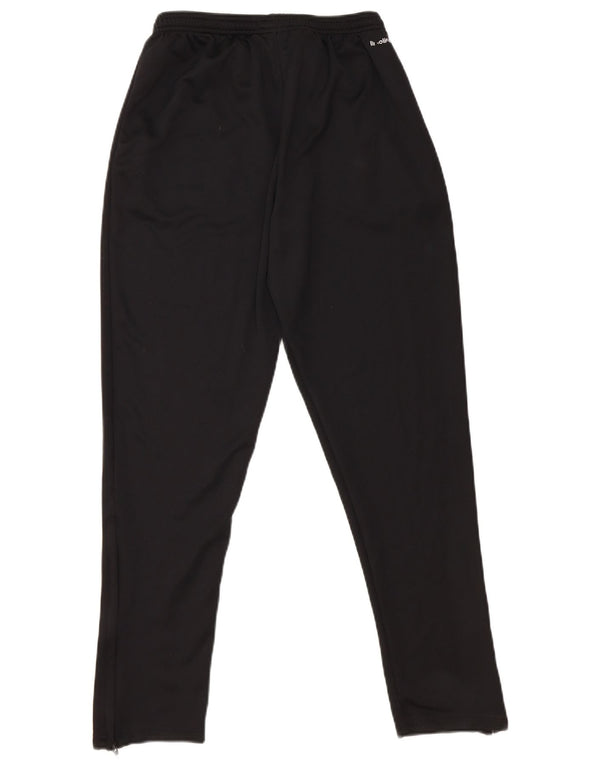 ADIDAS Boys Climalite Tracksuit Trousers 13-14 Years  Black Polyester
