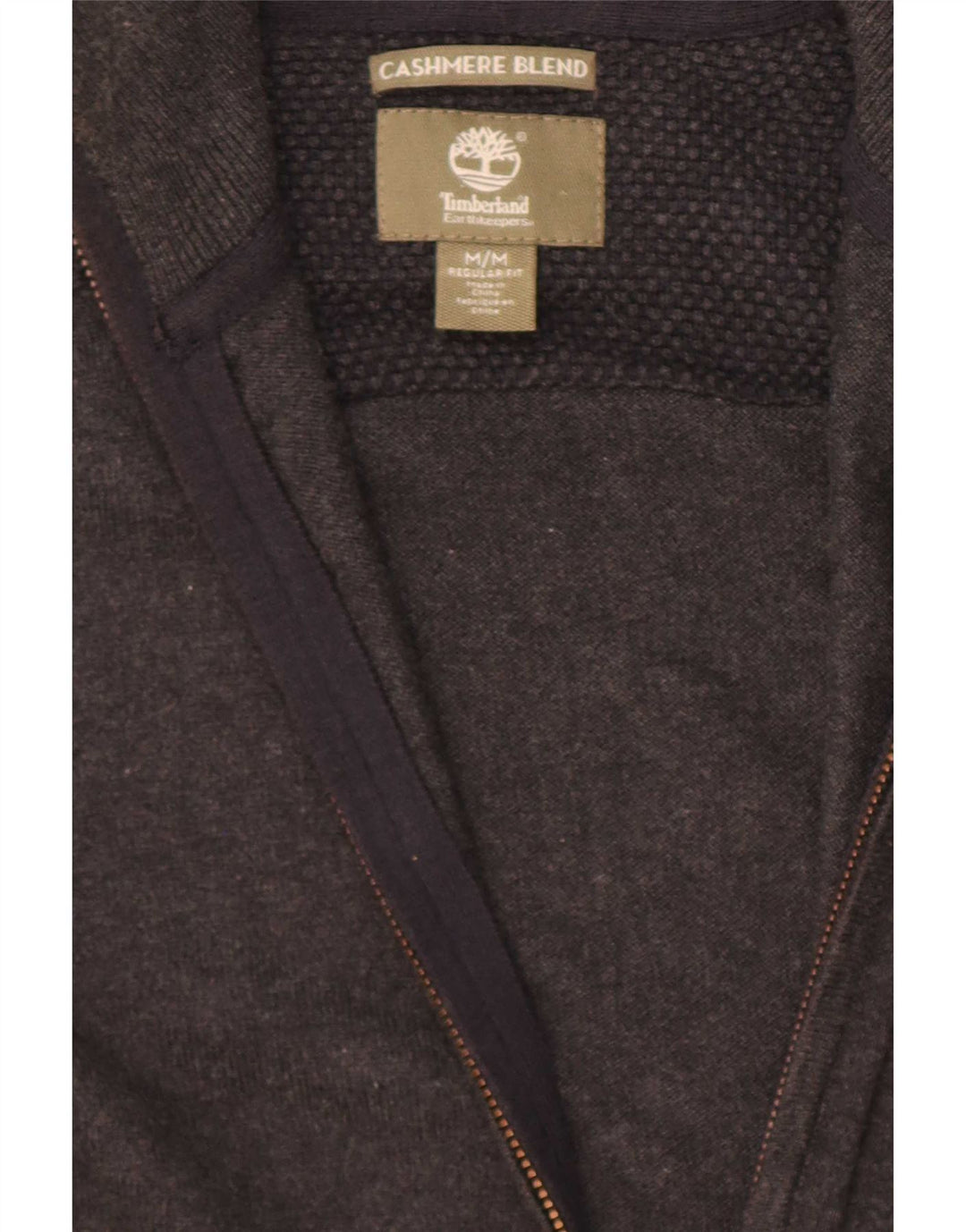 Timberland Mens Earthkeepers Regular Fit Cardigan Sweater Medium Grey