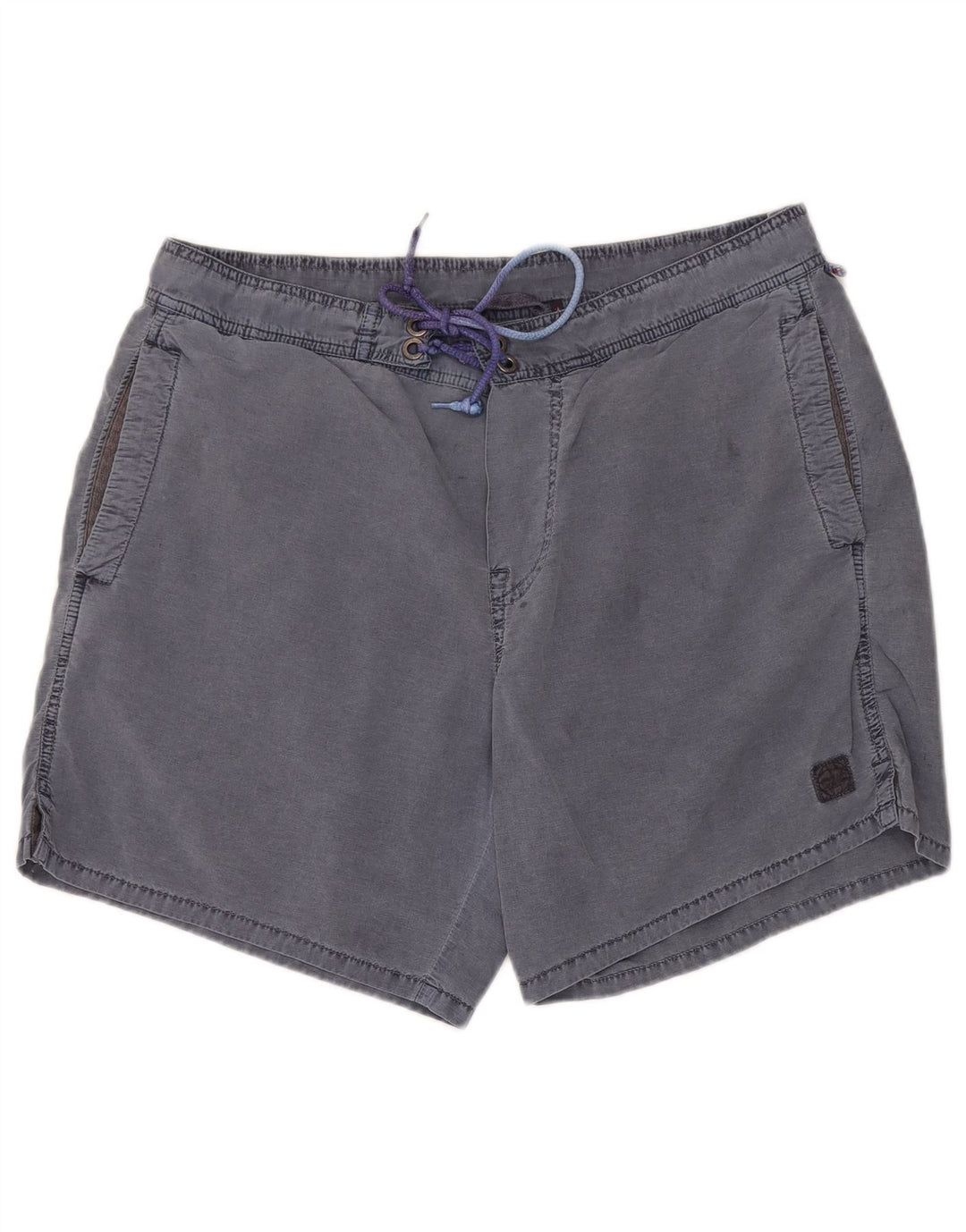 Murphy & Nye Mens Casual Shorts W38 XL Blue Cotton