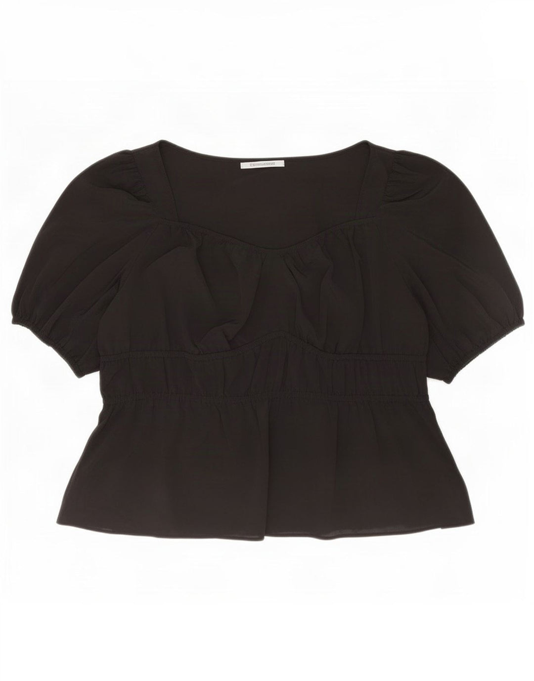Marks & Spencer Womens Blouse Top UK 22 3XL Black Polyester