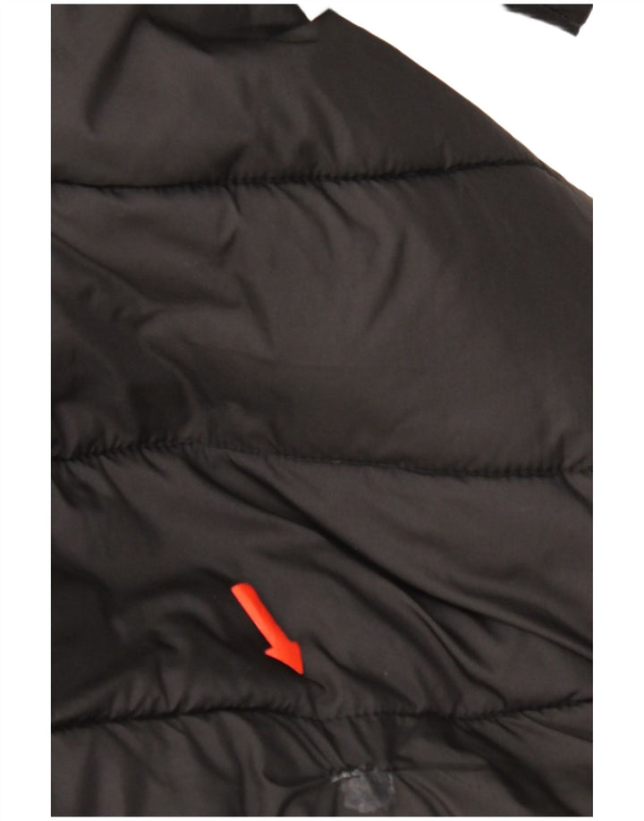 Lotto Mens Hooded Padded Jacket UK 44 2XL Black Polyester