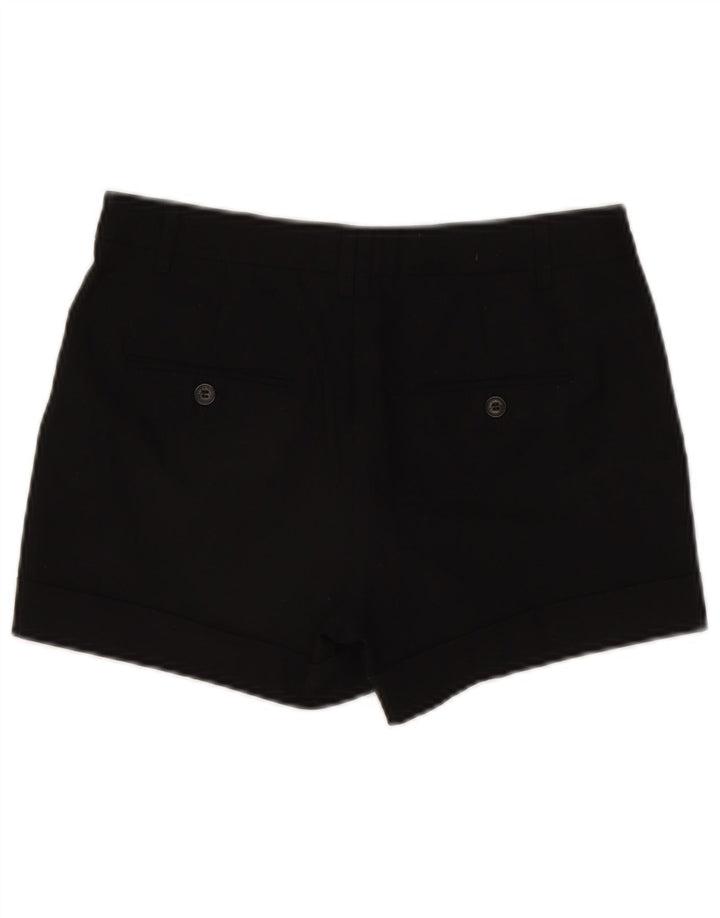 Zara Womens Chino Shorts Small W26  Black Polyester