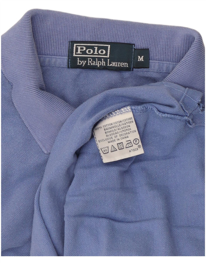 Polo Ralph Lauren Mens Polo Shirt Medium Blue Cotton