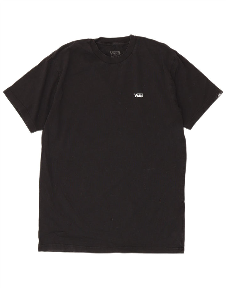 Vans Mens Classic Fit T-Shirt Top Medium Black Cotton