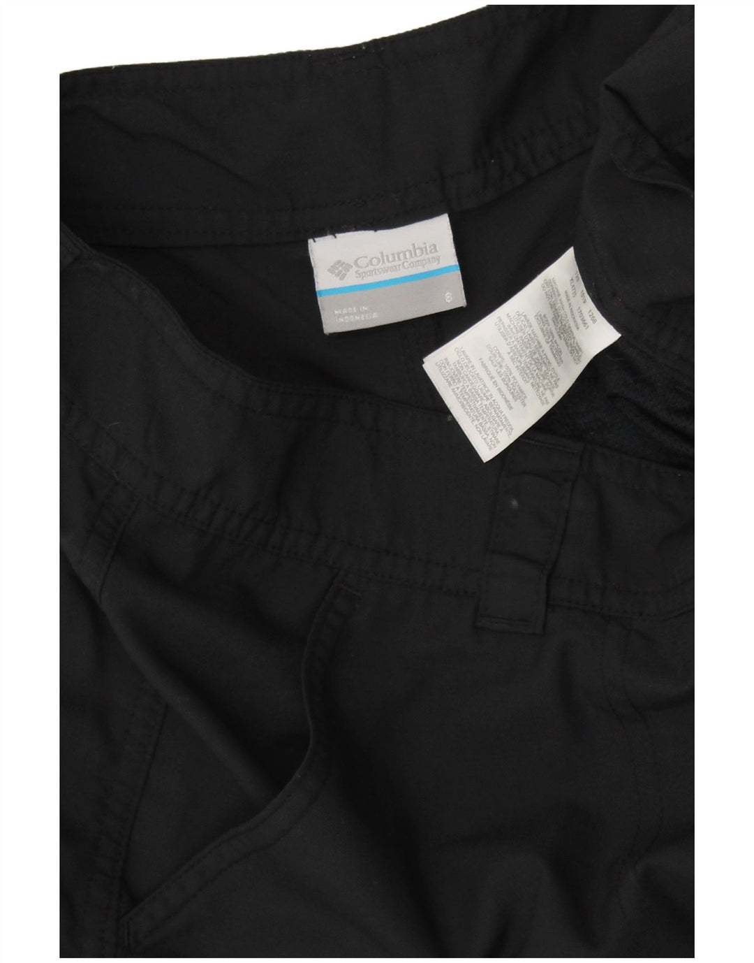 COLUMBIA Womens Cargo Shorts US 8 Medium W32 Black Nylon