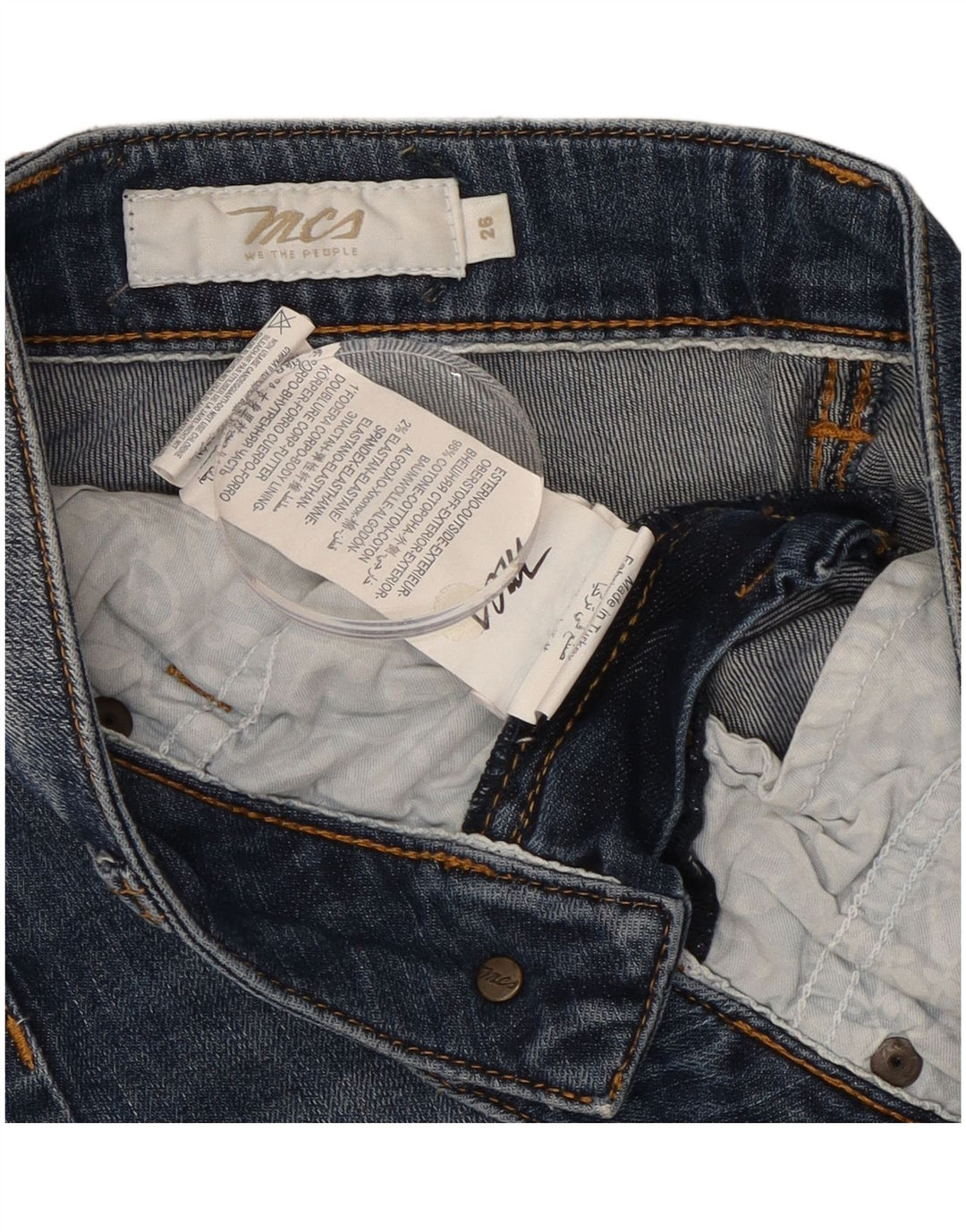 Marlboro Classics Womens Slim Jeans W26 L27 Blue Cotton
