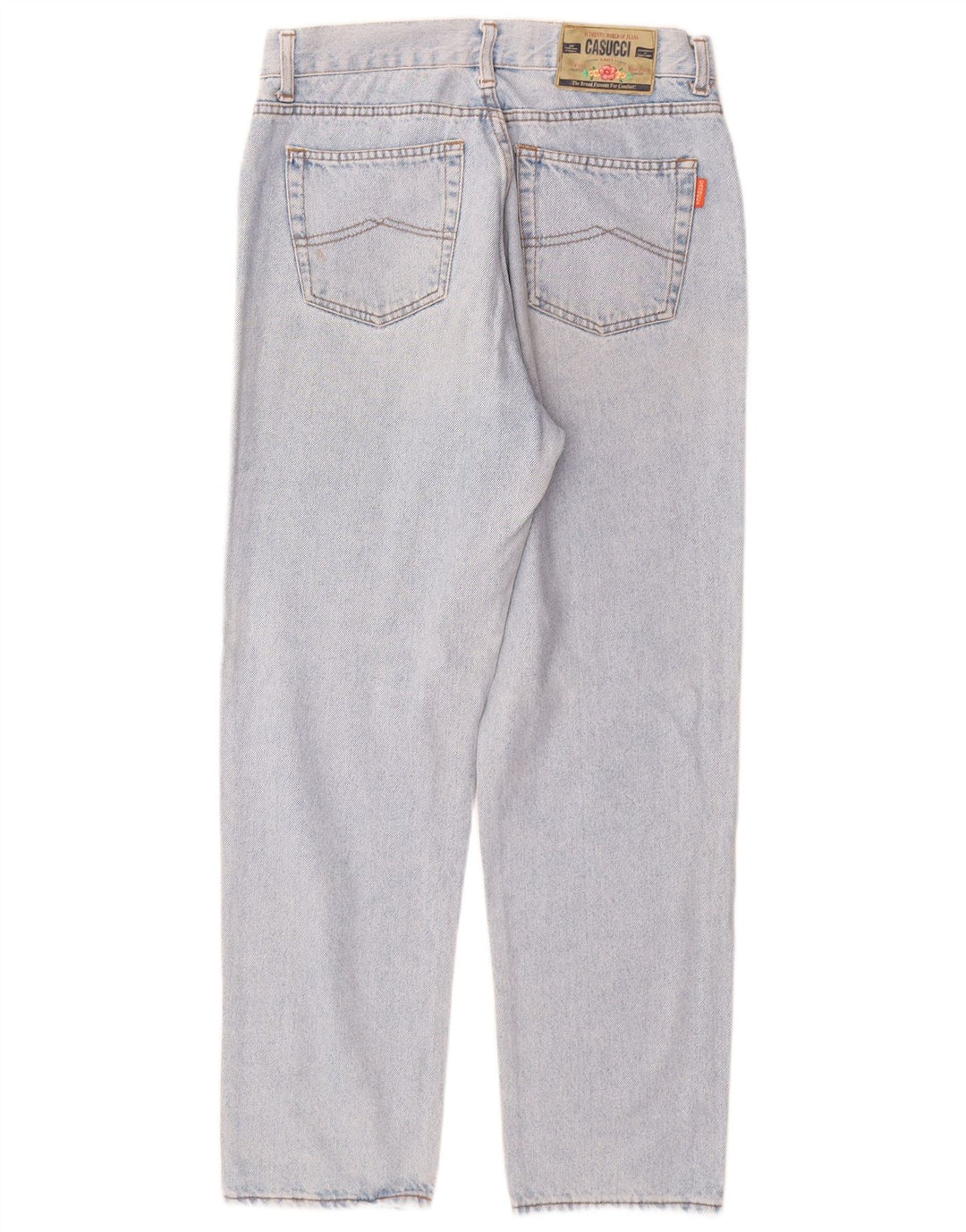 CASUCCI Womens High Waist Tapered Jeans IT 50 XL W28 L29 Blue Cotton