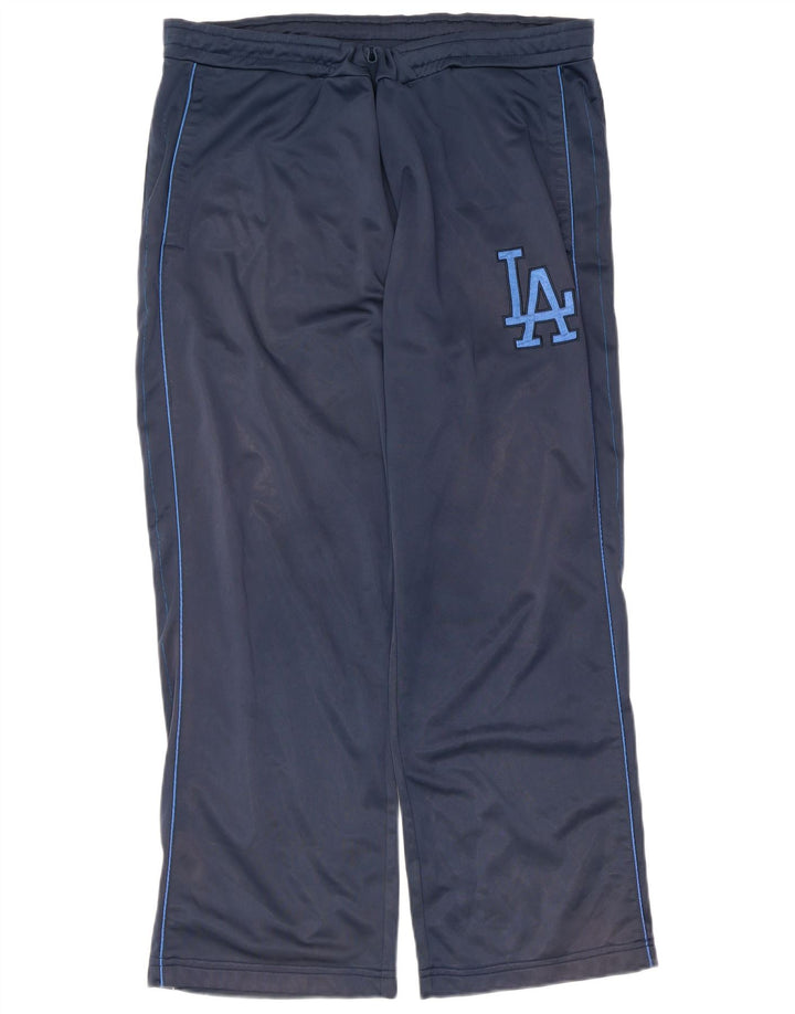 Majestic Mens Cooperstown Graphic Tracksuit Trousers XL Navy Blue Polyester