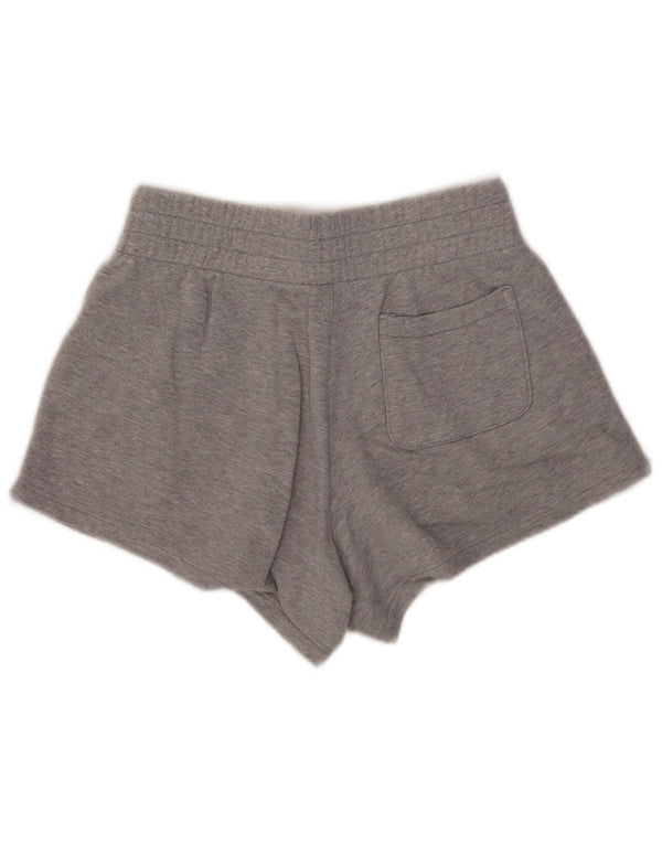 Adidas Womens Graphic Sport Shorts UK 8/10 Small  Grey Flecked Cotton