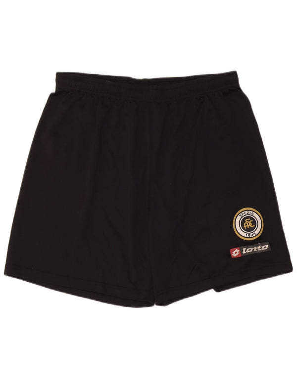 Lotto Womens Spezia Calcio Sport Shorts UK 14 Large  Black Polyester