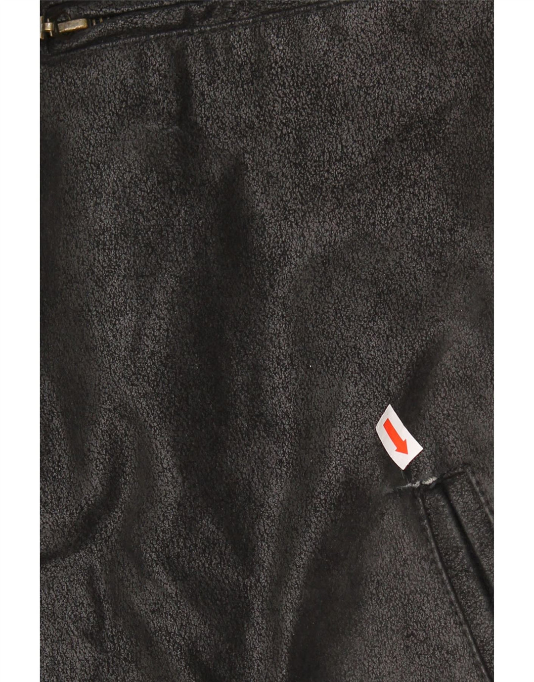 Bata Mens Leather Jacket IT 48 Medium Black Leather