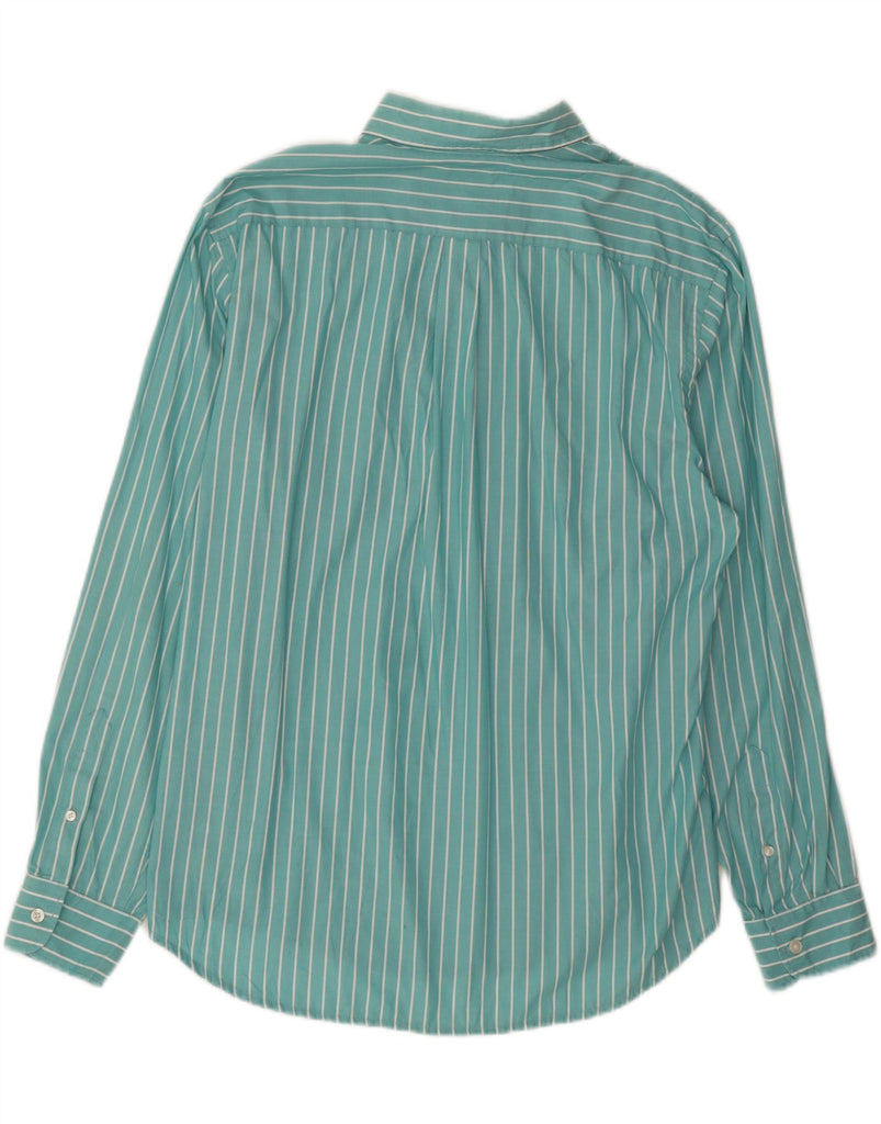 DOCKERS Mens Shirt Large Green Striped Cotton Vintage Dockers and Second-Hand Dockers from Messina Hembry 
