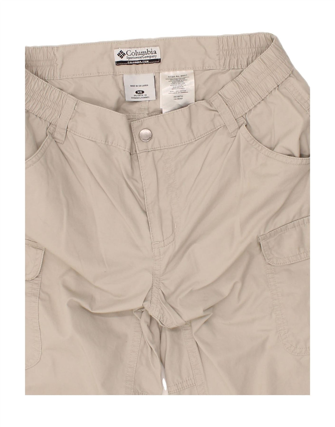 COLUMBIA Womens Bermuda Shorts XS W30  Beige Cotton Vintage Columbia and Second-Hand Columbia from Messina Hembry 