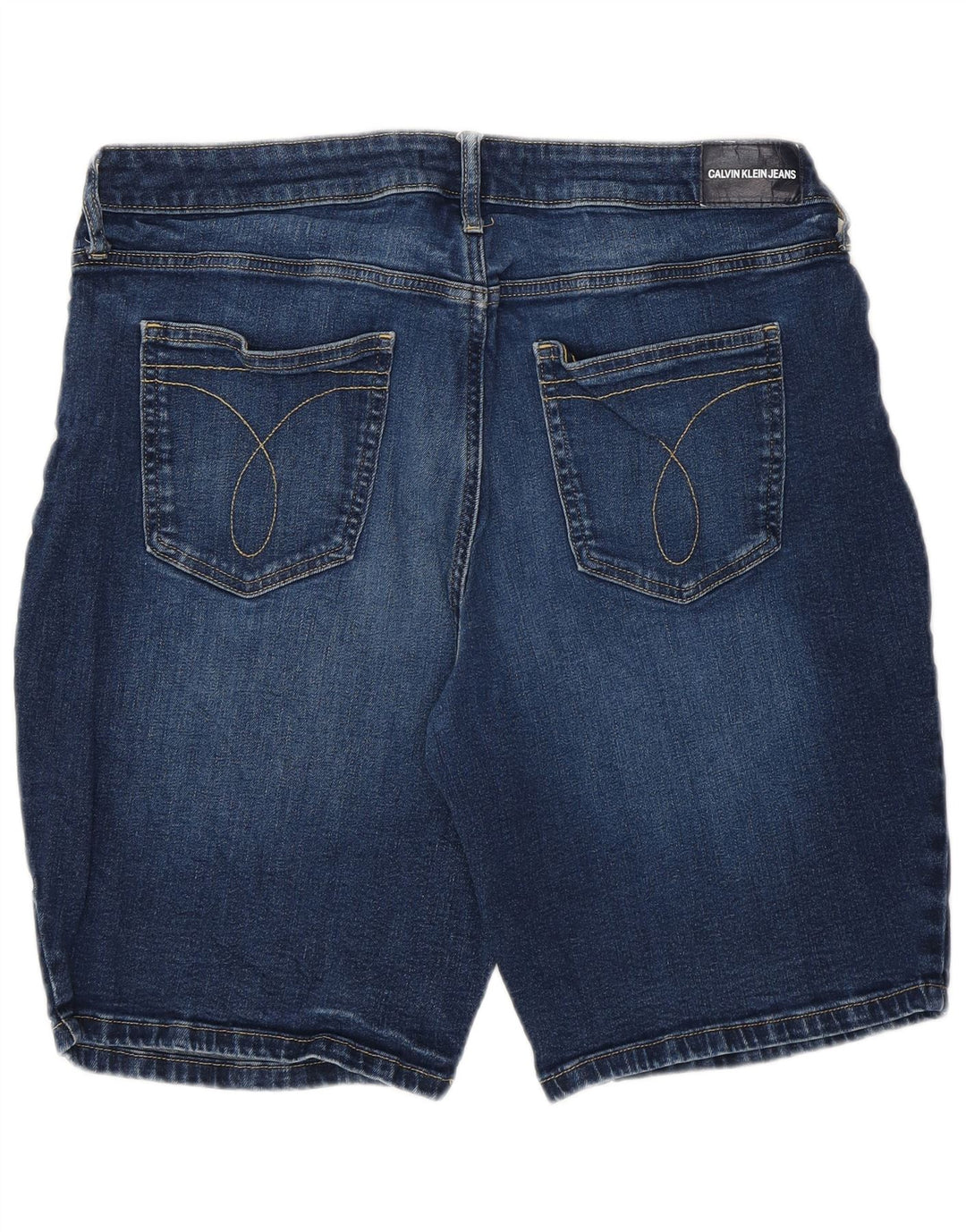 CALVIN KLEIN Womens Denim Shorts US 14 Large W34 Blue Cotton