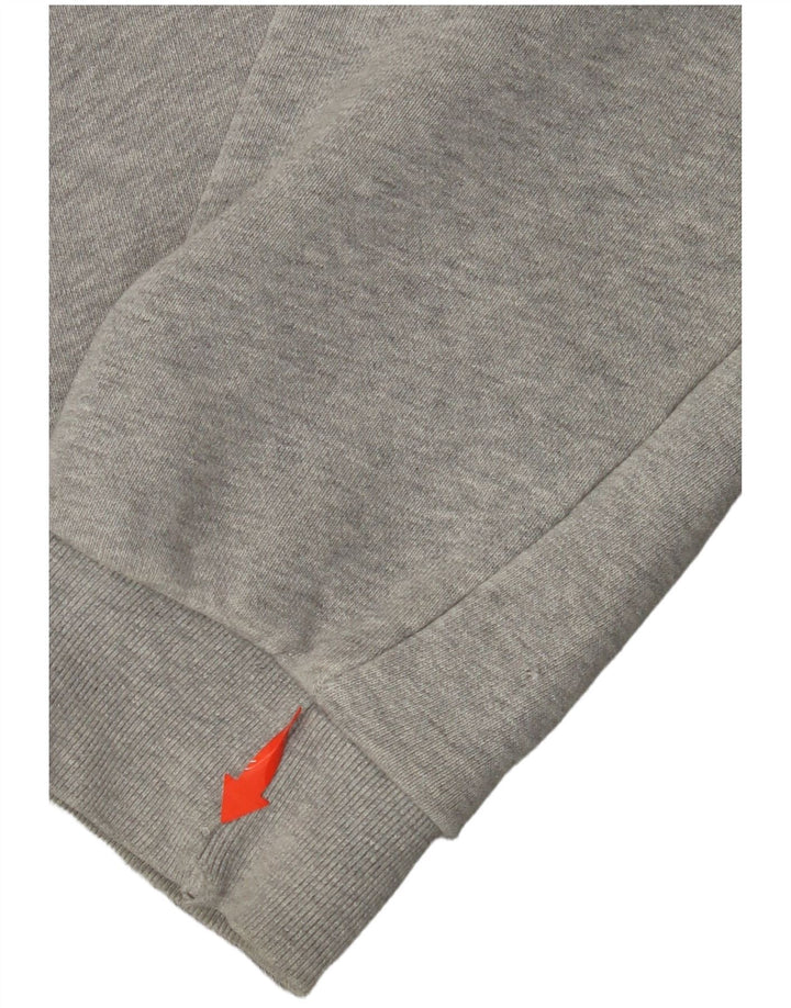 ADIDAS Mens Hoodie Jumper XL Grey Cotton