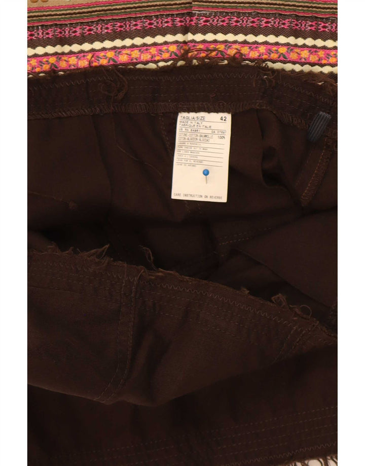 Benetton Womens A-Line Skirt IT 42 Medium W30 Multicoloured Colourblock
