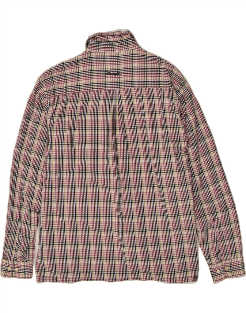 WRANGLER Mens Shirt XL Pink Check Cotton | Vintage Wrangler | Thrift | Second-Hand Wrangler | Used Clothing | Messina Hembry 