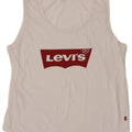 Levi's Womens Graphic Vest Top UK 12 Medium White