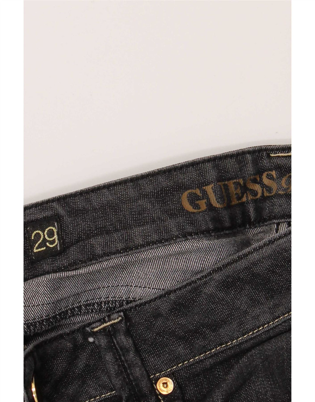 Guess Womens Crop Slim Jeans W29 L26 Grey