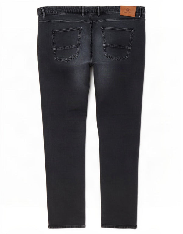 Massimo Dutti Mens Slim Fit Casual Trousers EU 50 2XL W40 L33 Navy Blue