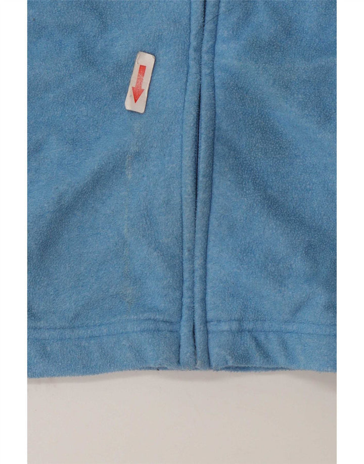 The North Face Womens Hooded Fleece Jacket UK 14 Medium Blue Polyester