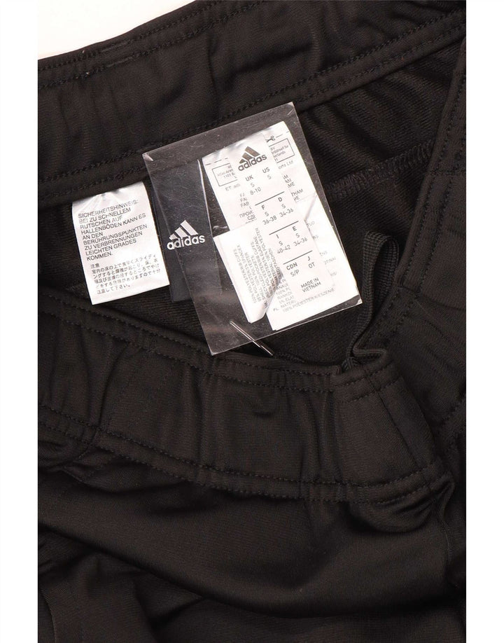 Adidas Womens Tracksuit Trousers Joggers UK 8/10 Small Black Polyester