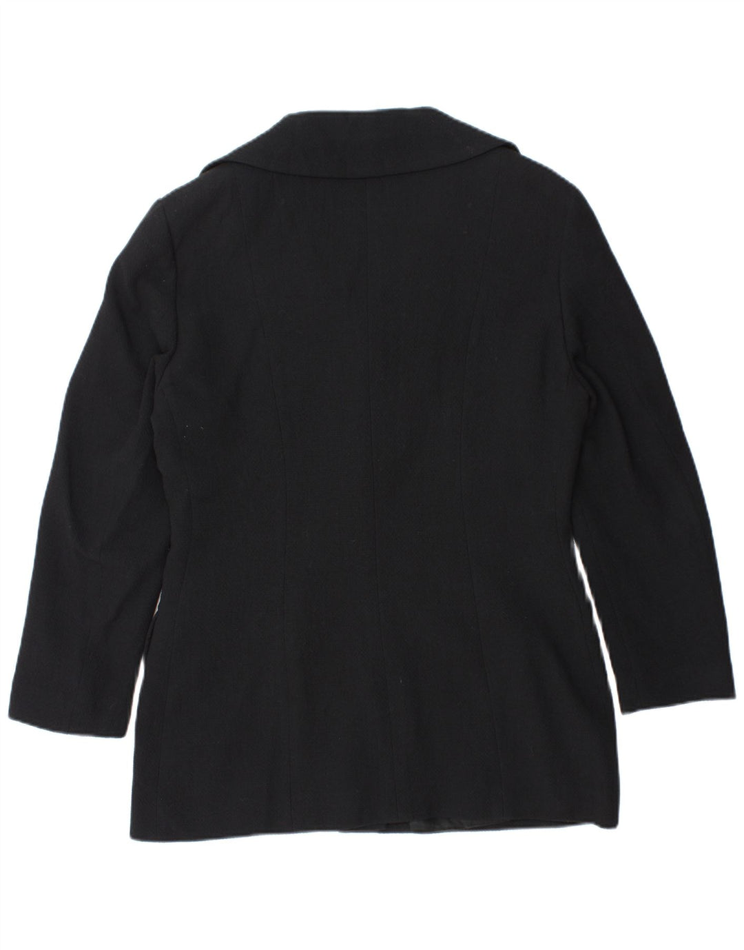 Vintage Womens 4 Button Blazer Jacket IT 48 XL Navy Blue Wool