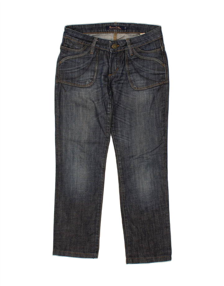 MASSIMO DUTTI Womens Straight Jeans W29 L27 Blue Cotton Vintage Massimo Dutti and Second-Hand Massimo Dutti from Messina Hembry 