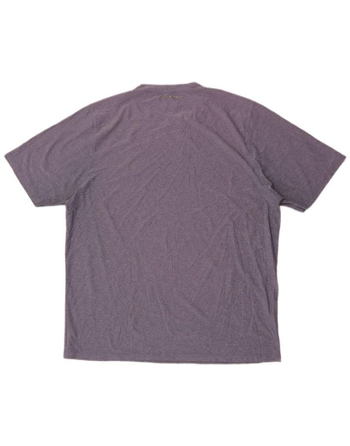 UNDER ARMOUR Mens T-Shirt Top XL Purple Flecked