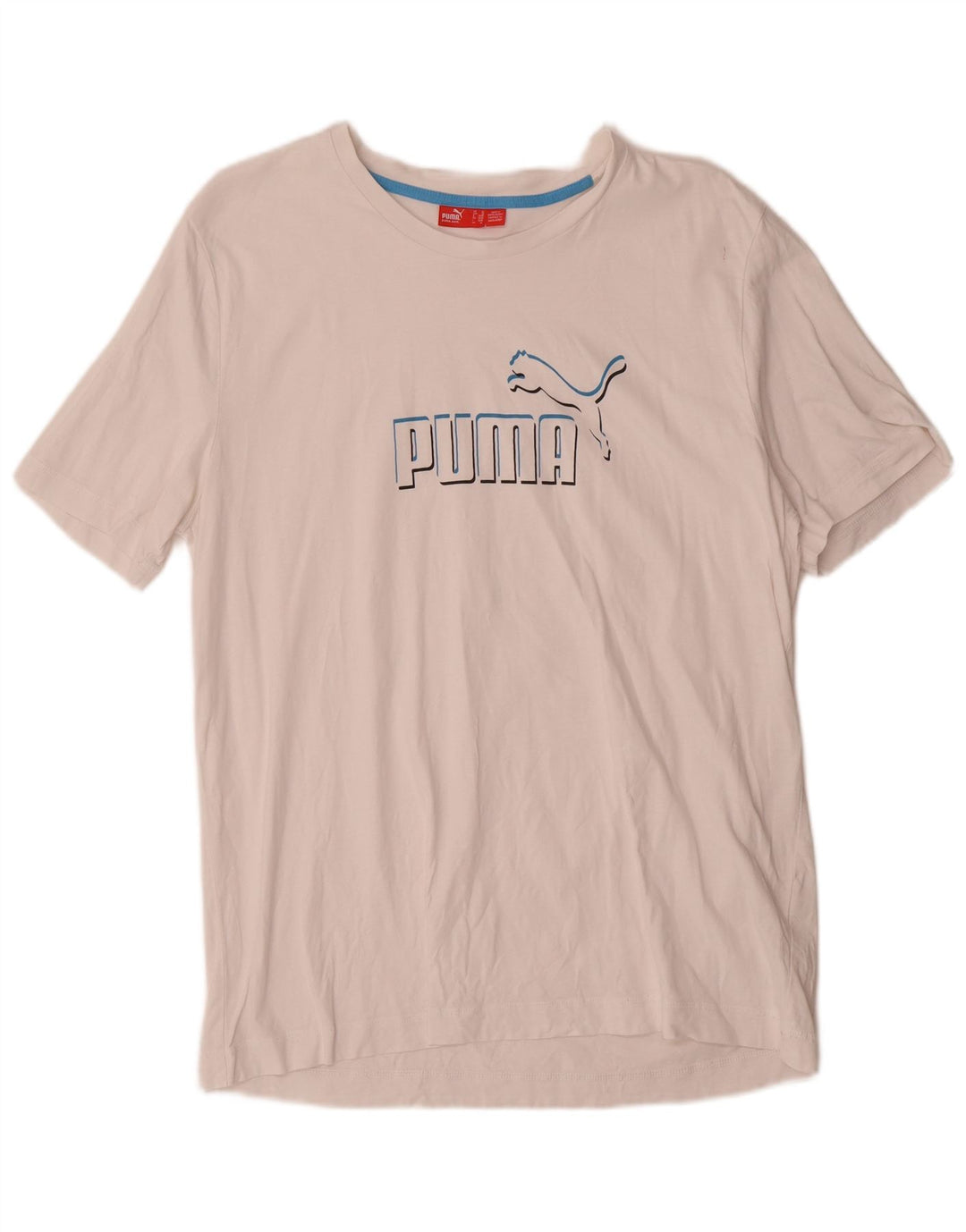 Puma Mens Graphic T-Shirt Top XL White