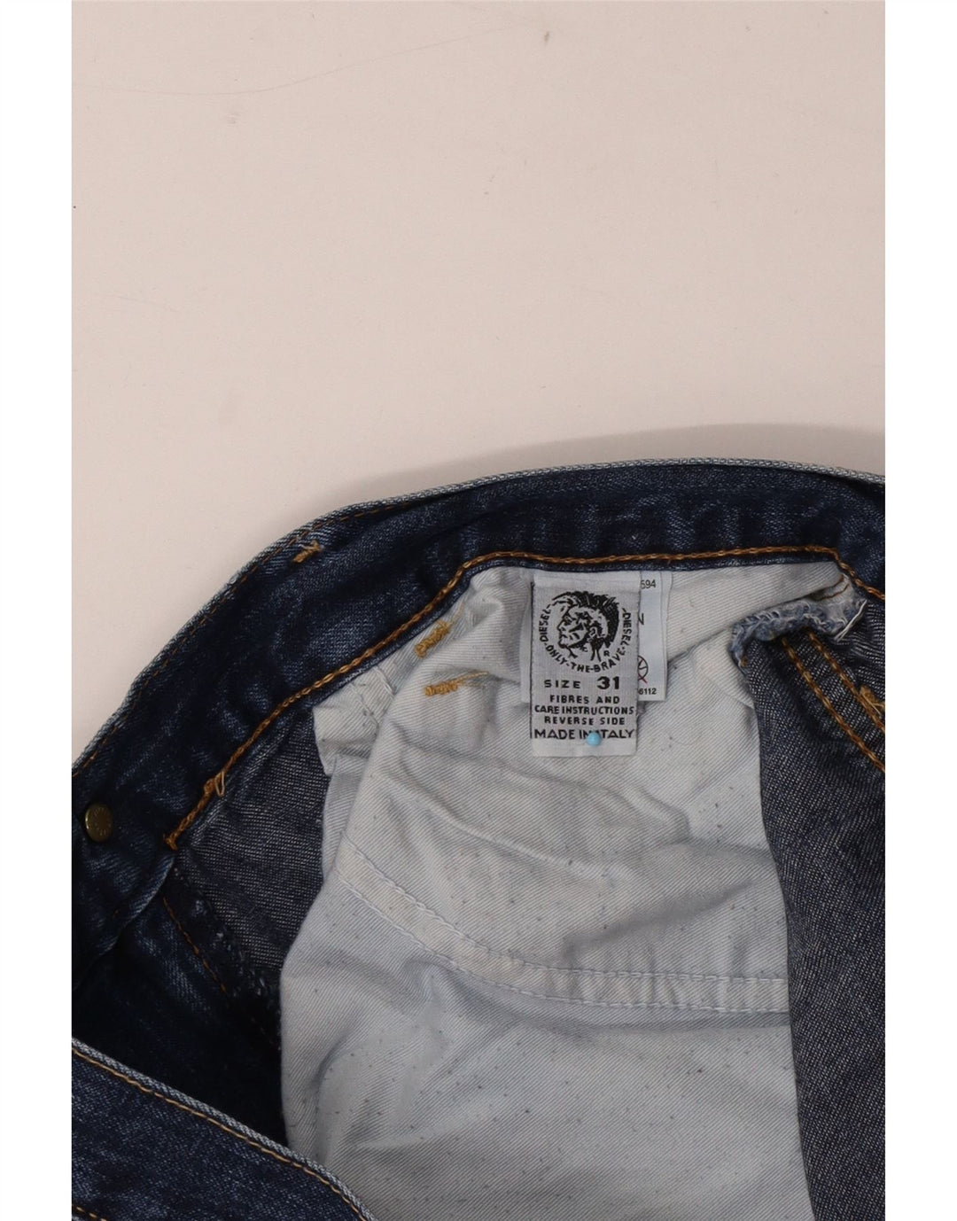 Diesel Mens Bootcut Jeans W31 L28 Blue Cotton