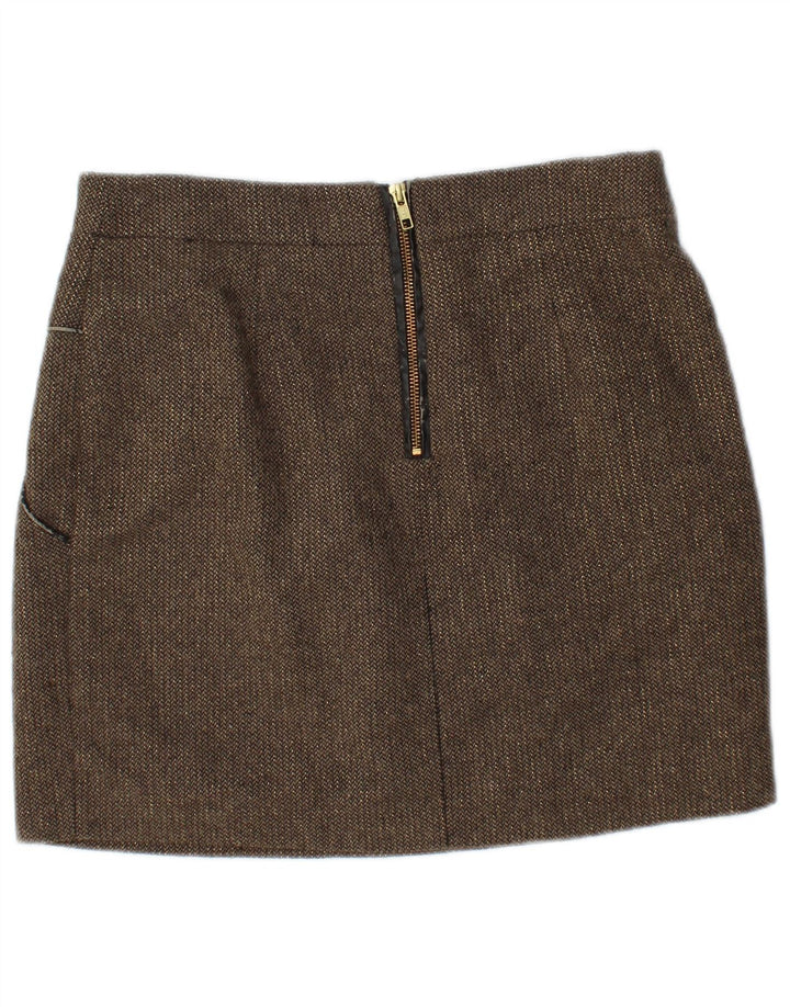 KOOKAI Womens Mini Skirt EU 40 Medium W30  Brown Polyester