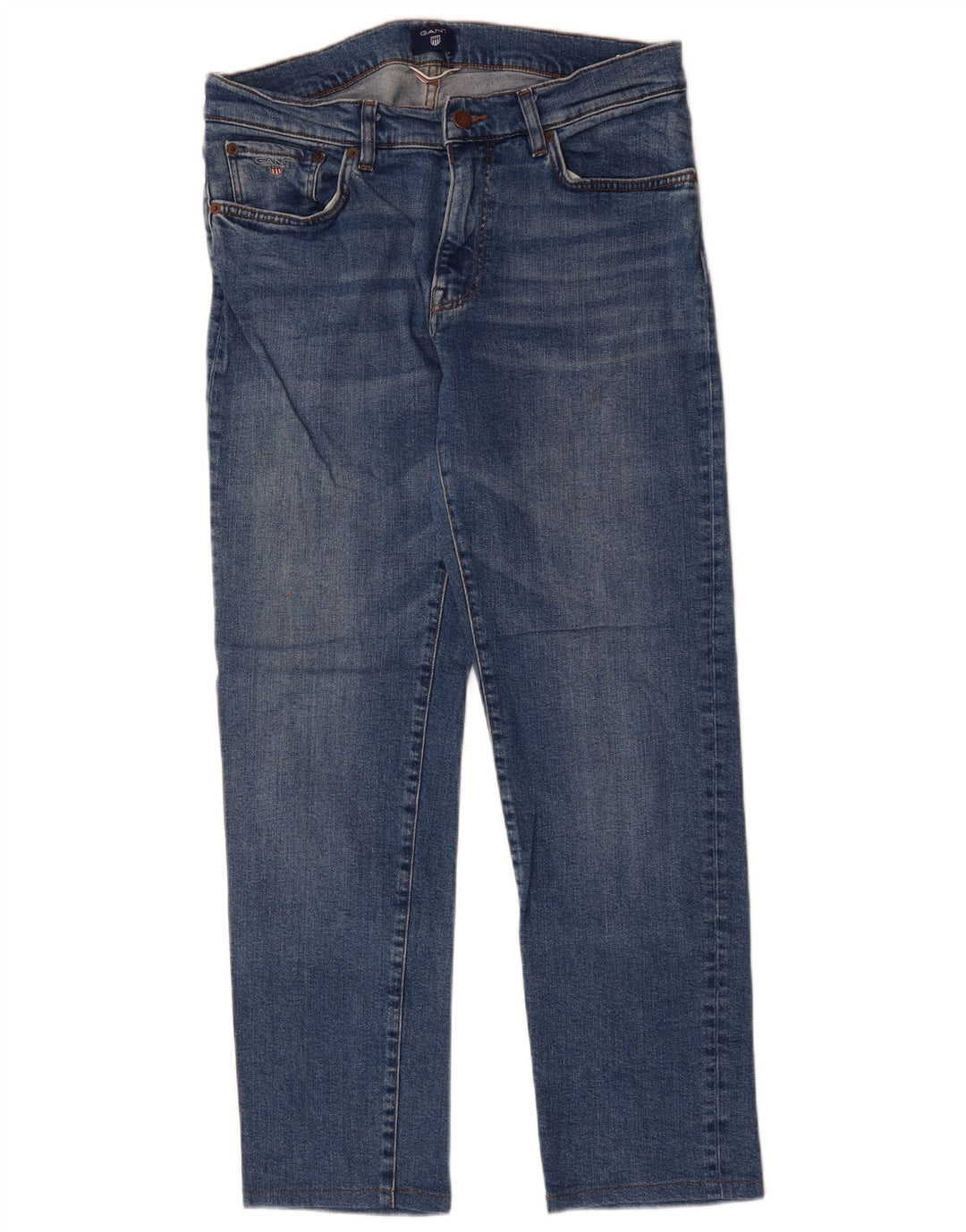 GANT Womens Straight Jeans W32 L29 Blue Cotton