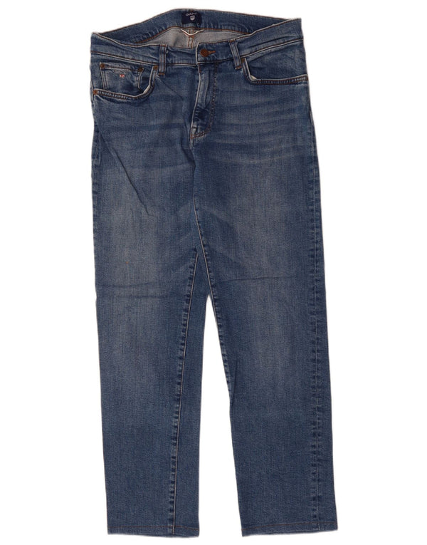 GANT Womens Straight Jeans W32 L29 Blue Cotton
