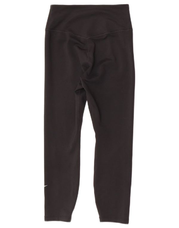 Nike Womens Dri Fit Crop Leggings UK 4 XS  Black